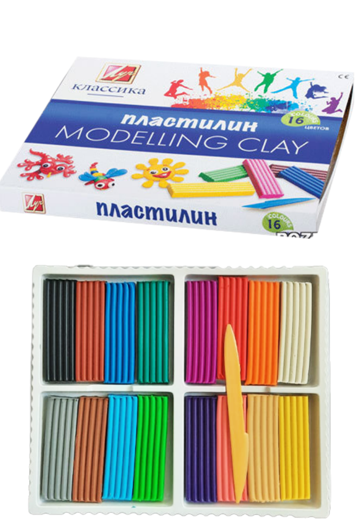 სურათი პლასტელინი 16ფერი. LUCH 