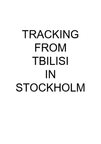 სურათი tracking from Tbilisi in Stockholm