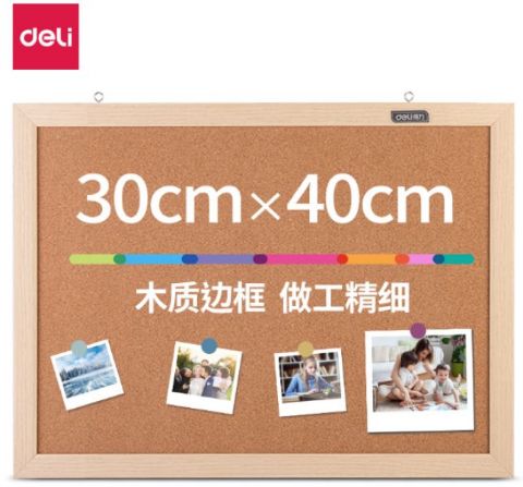 სურათი განცხადების დაფა, კორპის Deli 30x40სმ 